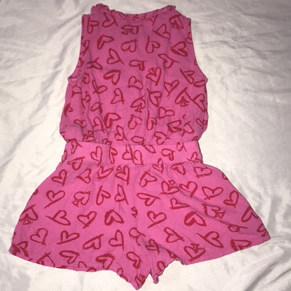 Kate Spade Heart Print Romper.  Size 4Y. - Picture 6 of 8